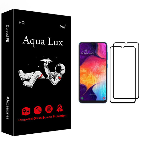 محافظ صفحه نمایش آکوا لاکس مدل +Pro مناسب برای گوشی موبایل سامسونگ Galaxy A50 بسته دو عددی