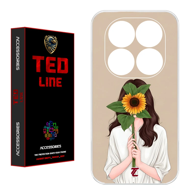 کاور تدلاین طرح دختر آفتابگردان کد 1153 مناسب برای گوشی موبایل شیائومی Poco X7 / Redmi Note 14 Pro 4G