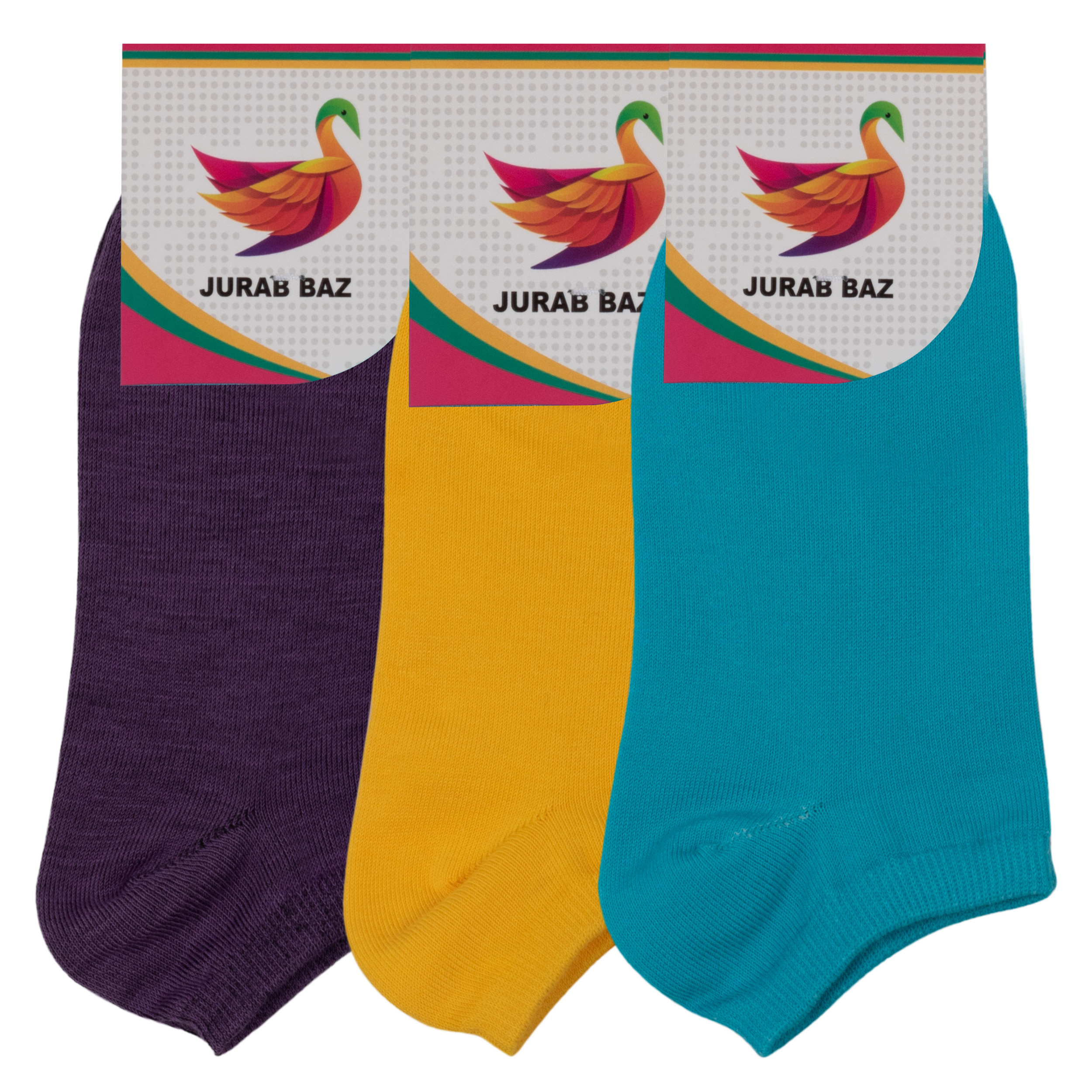 جوراب دخترانه کد JB 25 مجموعه 3 عددی