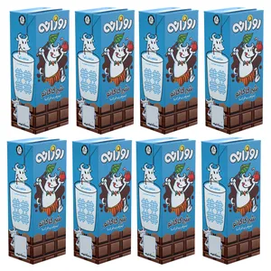 شیر کاکائو نیم چرب روزانه - 200 میلی لیتر بسته 8 عددی