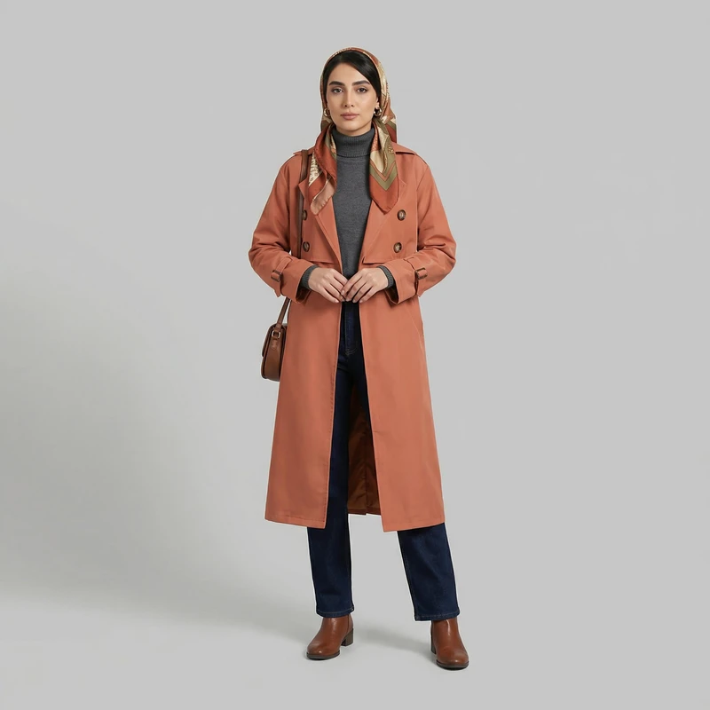 بارانی زنانه السانا مدل نازدانه کد 233517