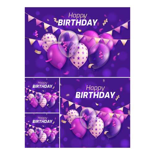 تم تولد 4 تکه آدنو مدل Violet