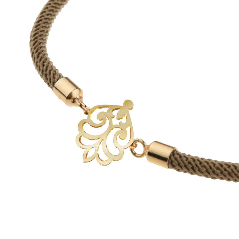 دستبند طلا 18 عیار زنانه مدوپد مدل اسلیمی کد D17-10603