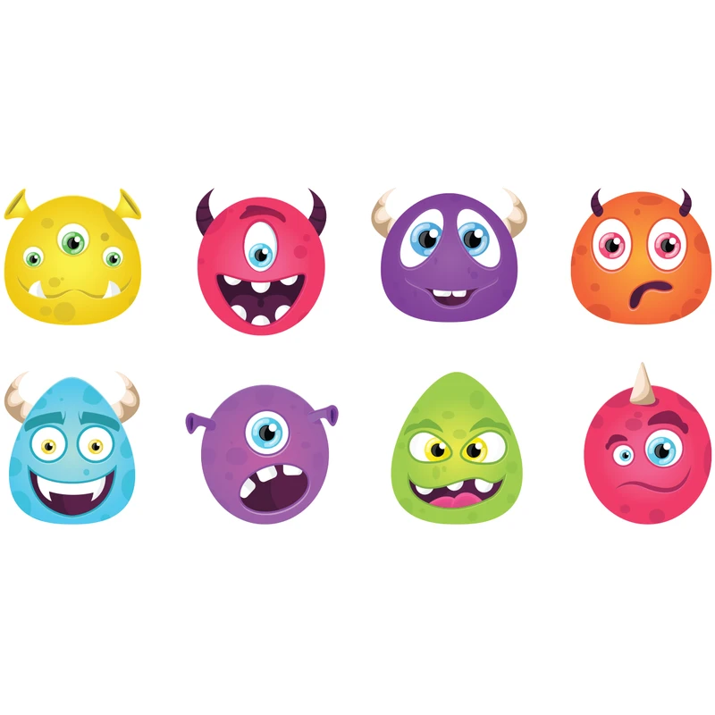 برچسب لپ تاپ پویا مارکت طرح هیولا کد 1444 مجموعه 8 عددی