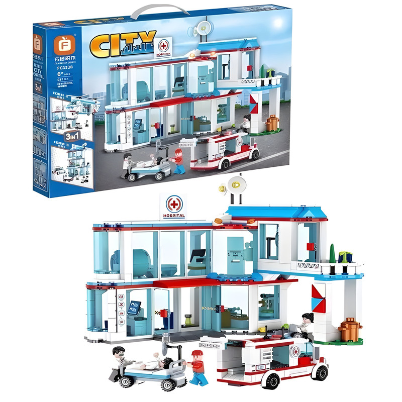 ساختنی 687 قطعه فارنج مدل بیمارستان طرح سیتی کد FC 3328