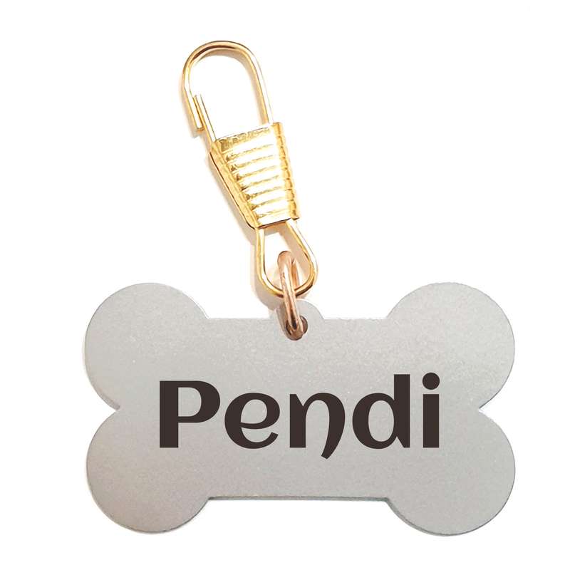 پلاک شناسایی حیوانات مدل استخوان طرح Pendi