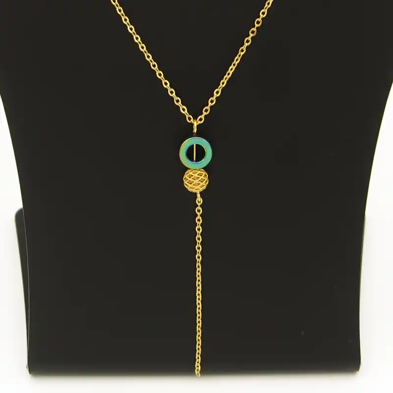 گردنبند طلا 18 عیار زنانه مانچو کد sfg646