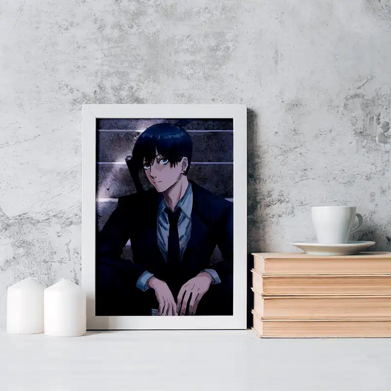 تابلو خندالو مدل هایاکاوا انیمه مرد اره ای کد 17967