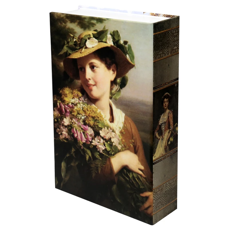 جعبه دکوری مدل کتاب دکوراتیو طرح رنسانس کد 35