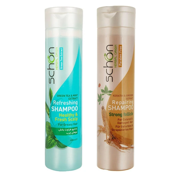 شامپو مو شون مدل GREEN TEA & Ginseng حجم 400 میلی لیتر مجموعه 2 عددی