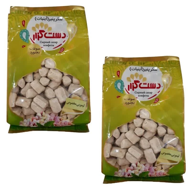 شکر پنیر باطعم لیمو دست گزار - 400 گرم مجموعه 2 عددی