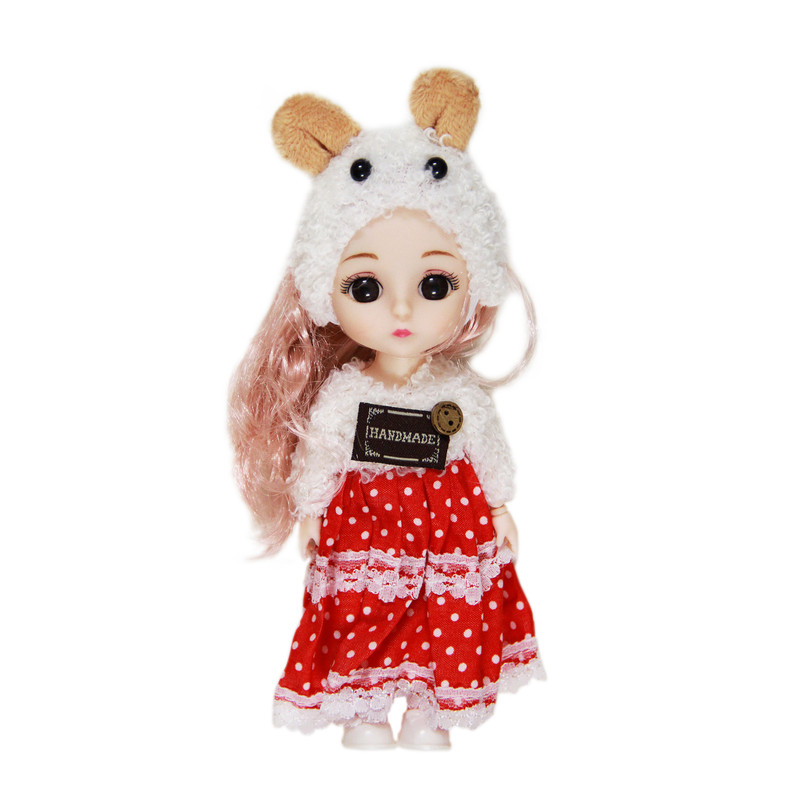 عروسک مدل چشم تیله ای کد AR 17 ارتفاع 16 سانتی متر