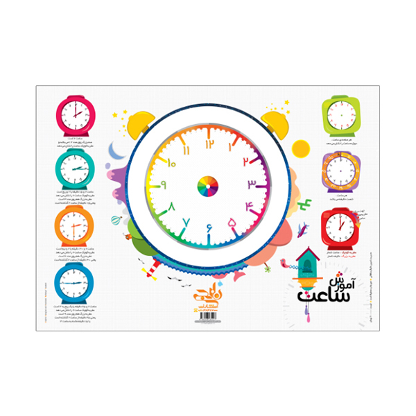 پوستر آموزشی طرح آموزش ساعت مدل A3