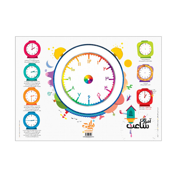 پوستر آموزشی طرح آموزش ساعت مدل A3