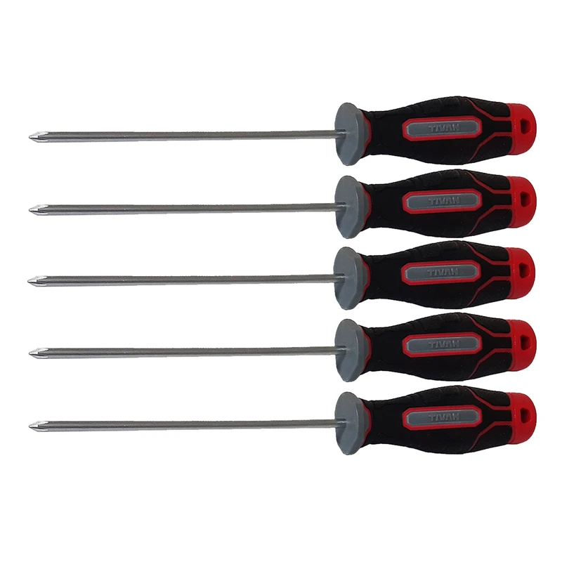 پیچ گوشتی چهارسو تیوان مدل HT - 0031 مجموعه 5 عددی