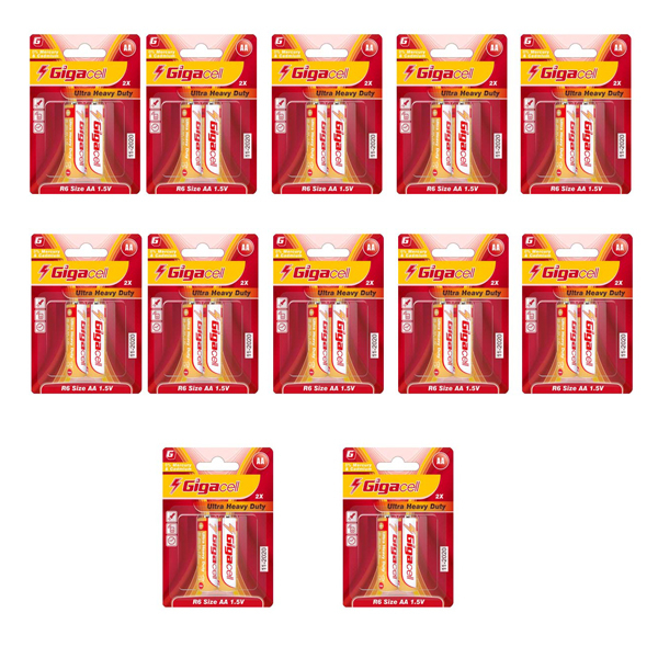 باتری قلمی گیگاسل مدل Ultra Heavy Duty بسته 24 عددی