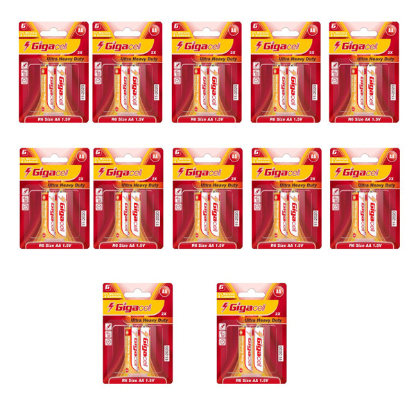باتری قلمی گیگاسل مدل Ultra Heavy Duty بسته 24 عددی