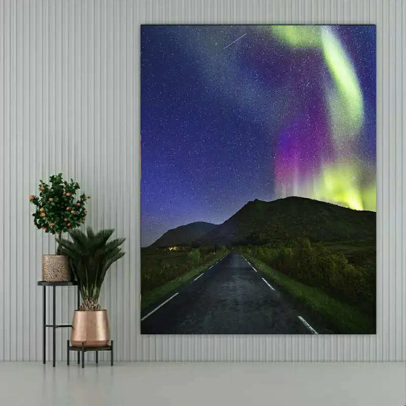 پوستر دیواری طرح کهکشان مدل شفق قطبی کد SDP7919