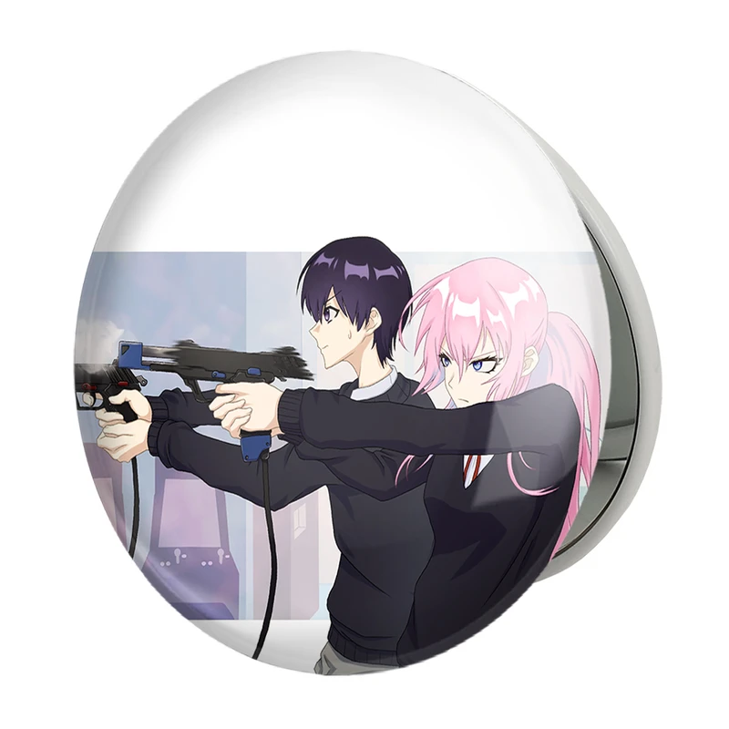 آینه جیبی خندالو طرح شیکیموری سان و ایزومی انیمه شیکیموری مدل تاشو کد 15907 