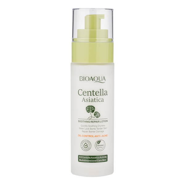 لوسیون ضد جوش صورت و بدن بی آکوا مدل Centella مناسب برای انواع پوست حجم 80 میلیلیتر
