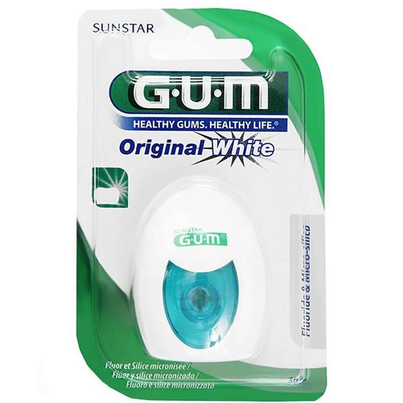نخ دندان جی یو ام مدل Original White نخ دندان جی یو ام مدل Original White