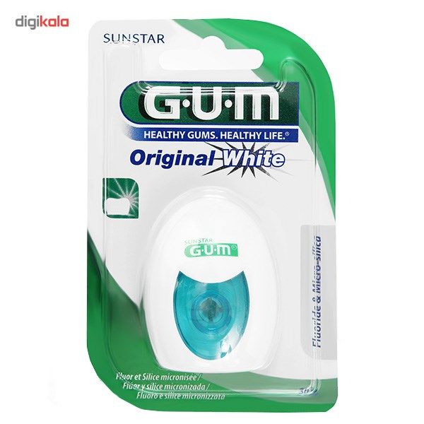نخ دندان جی یو ام مدل Original White main 1 1