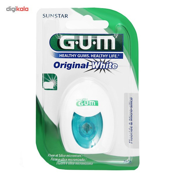 نخ دندان جی یو ام مدل Original White نخ دندان جی یو ام مدل Original White