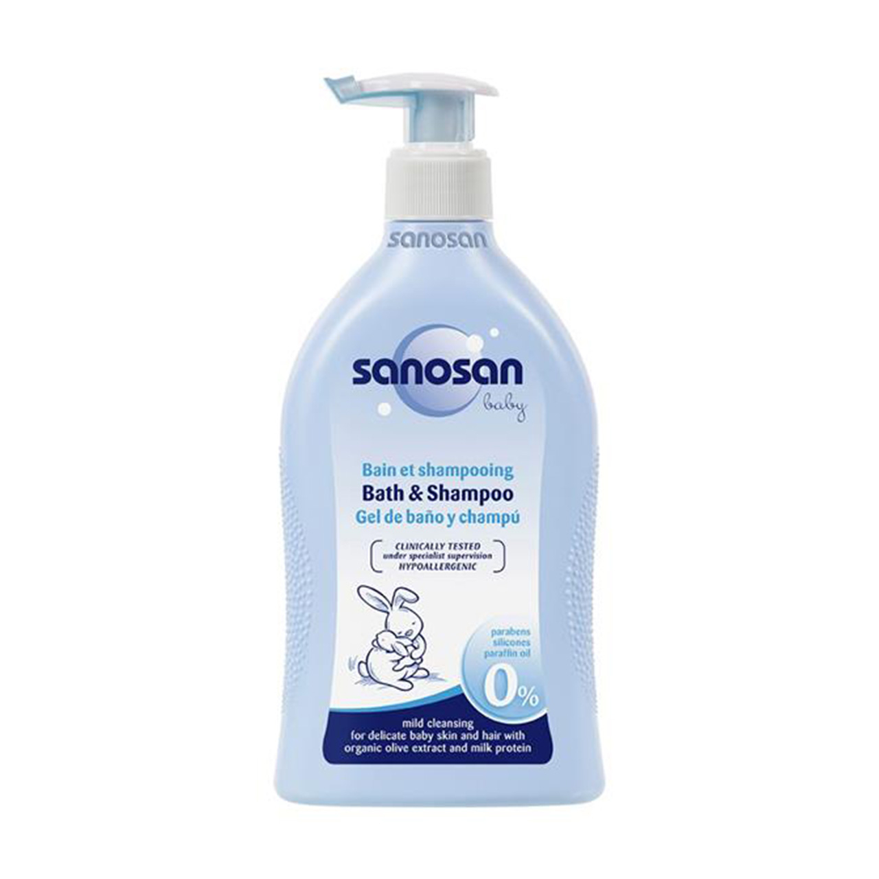 شامپو مو و بدن کودک سانوسان حجم 400 میلی لیتر 