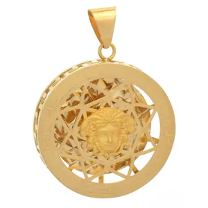 آویز گردنبند طلا کم اجرت 18 عیار زنانه طلای مستجابی طرح ورساچی مدل هلیا 3 کد A1125
