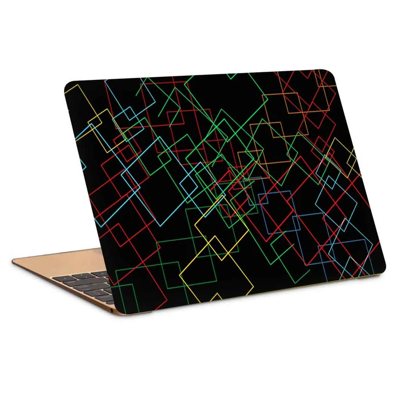 استیکر لپ تاپ طرح minimalist squraeکد c-607مناسب برای لپ تاپ 15.6 اینچ