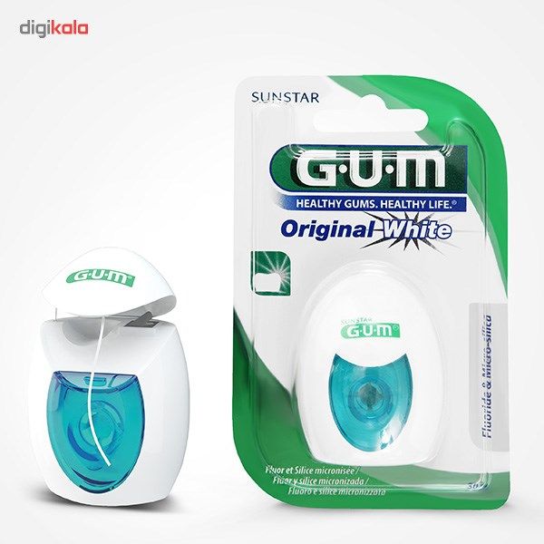 نخ دندان جی یو ام مدل Original White main 1 2