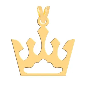 آویز گردنبند طلا 18 عیار زنانه فرشته مدل تاج   WNL-000649