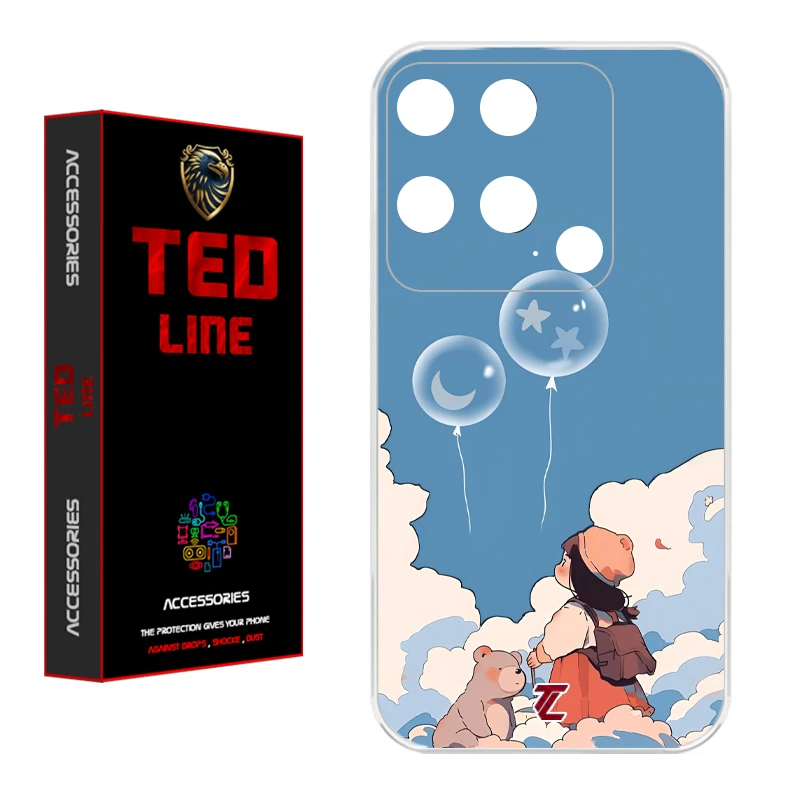 کاور تدلاین طرح دخترانه کد 1202 مناسب برای گوشی موبایل شیائومی Redmi 10C / Poco C40