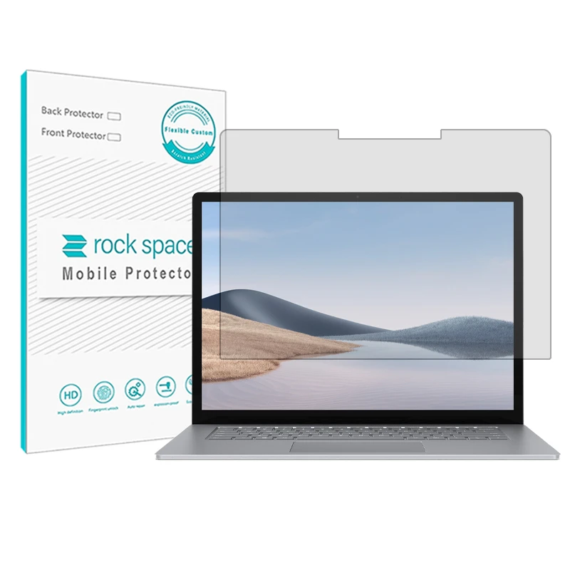 محافظ صفحه نمایش شفاف راک اسپیس مدل Resistant مناسب برای لپ تاپ مایکروسافت surface laptop 4 15