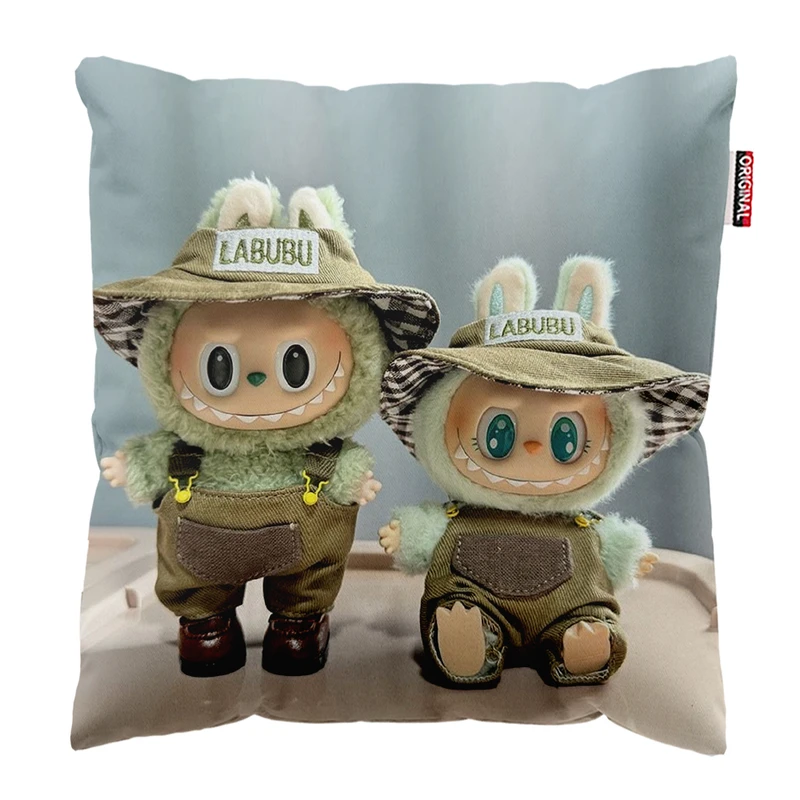 کوسن پاد آفرین مدل عروسک لبوبو کد PK401788 سایز 40*40 سانتی متر