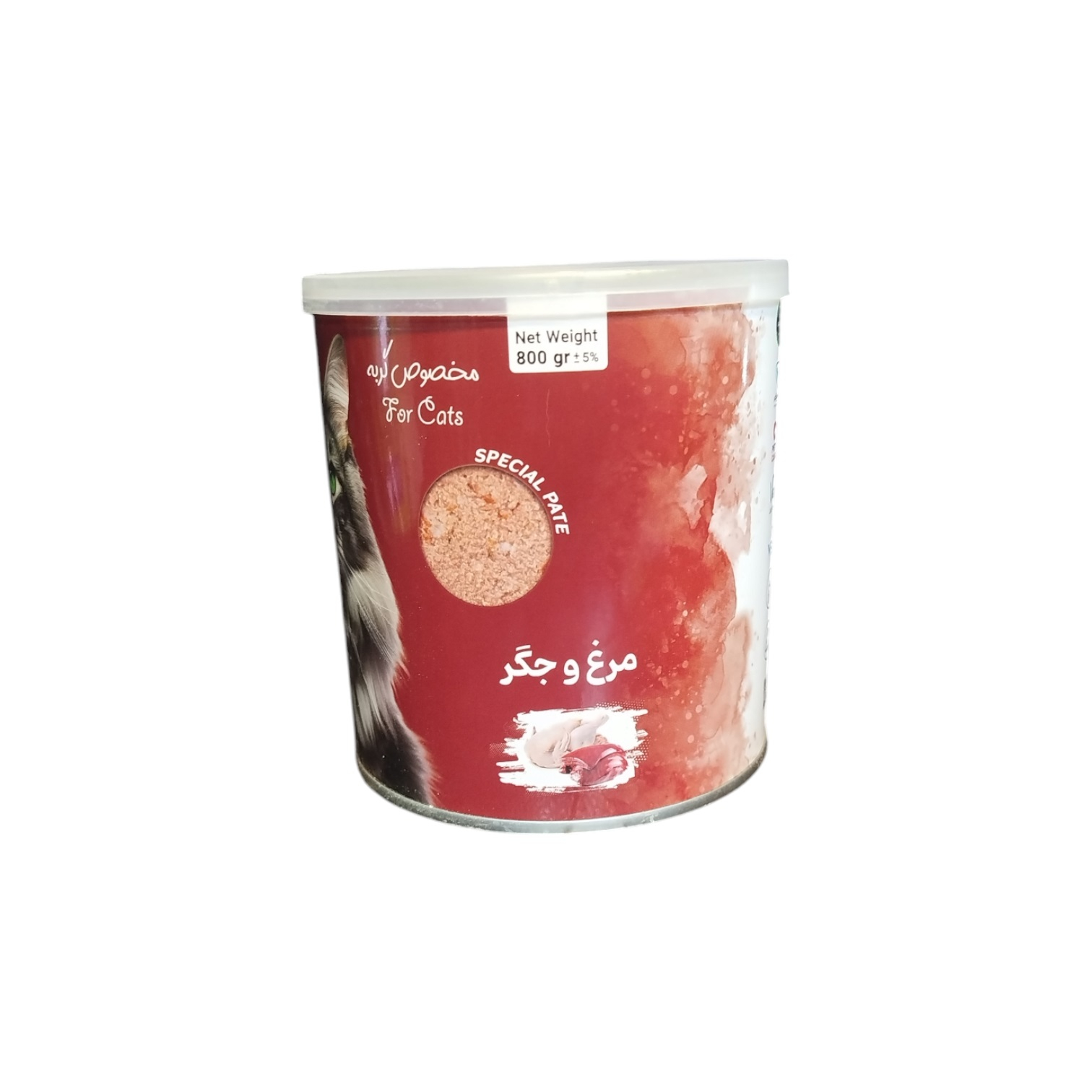 کنسرو غذای گربه وکسی مدل ‌پته مرغ و جگر وزن 800 گرم