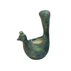 جاشمعی دست نگار طرح طاووس کد 01-20 مجموعه 2 عددی