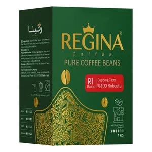 دانه قهوه روبوستا R1 رجینا - 1 کیلوگرم