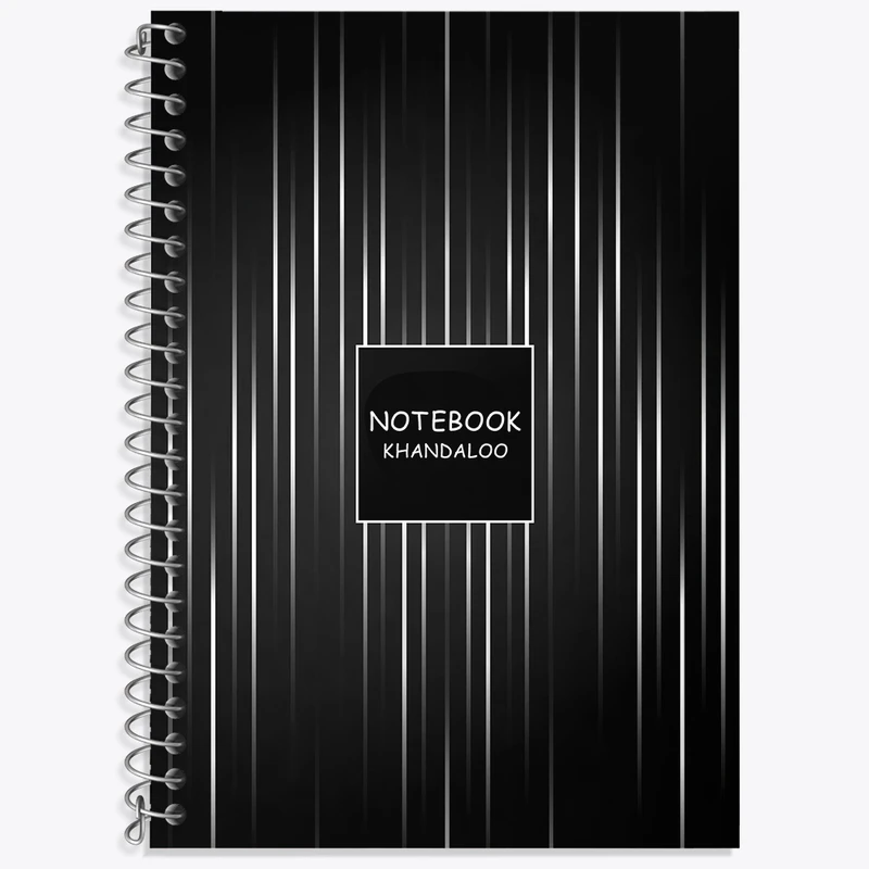 دفتر زبان 50 برگ خندالو مدل دو خط طرح مدرن کد N1336