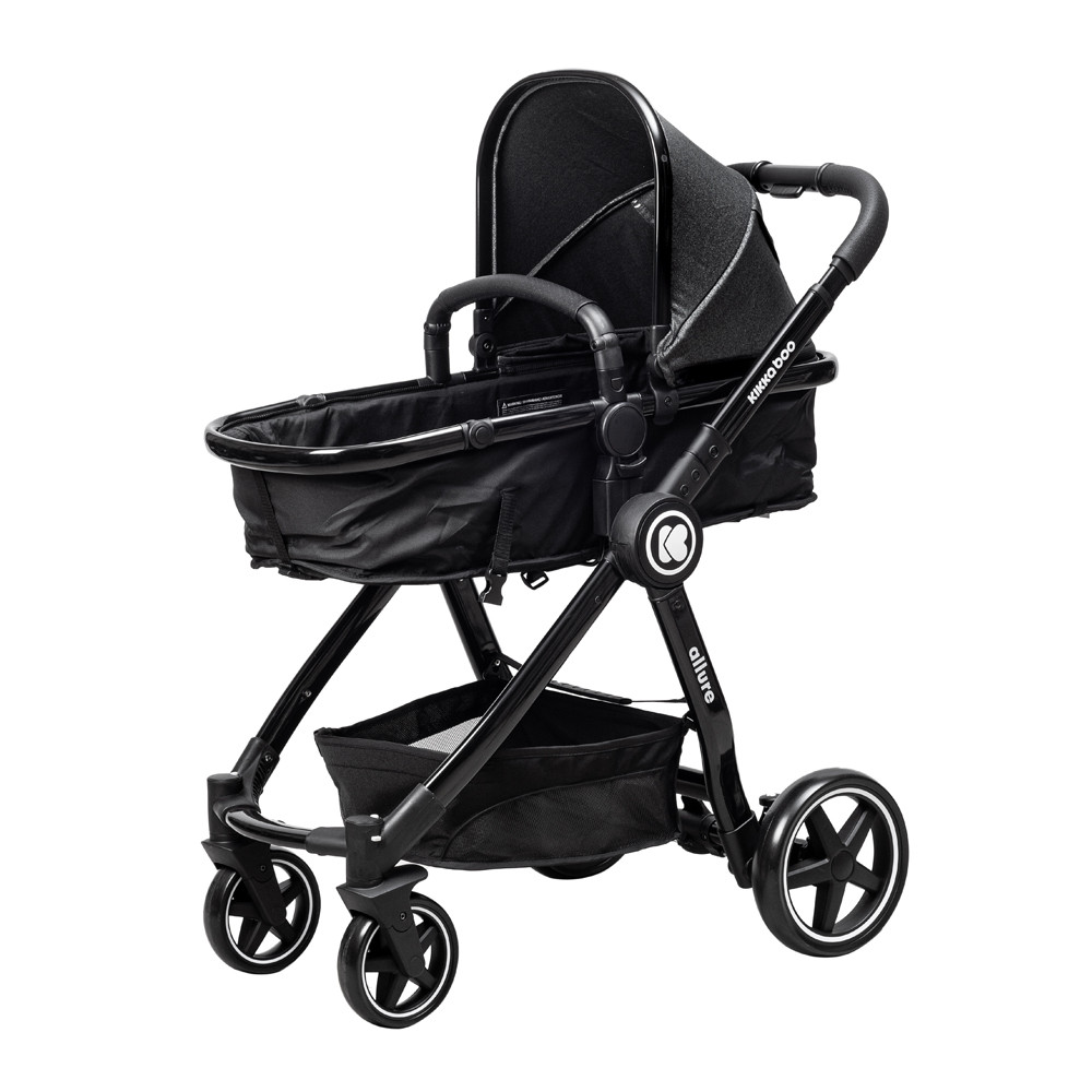 ست کالسکه و کریر کیکابو مدل Allure Black_2021 به همراه ساک لوازم