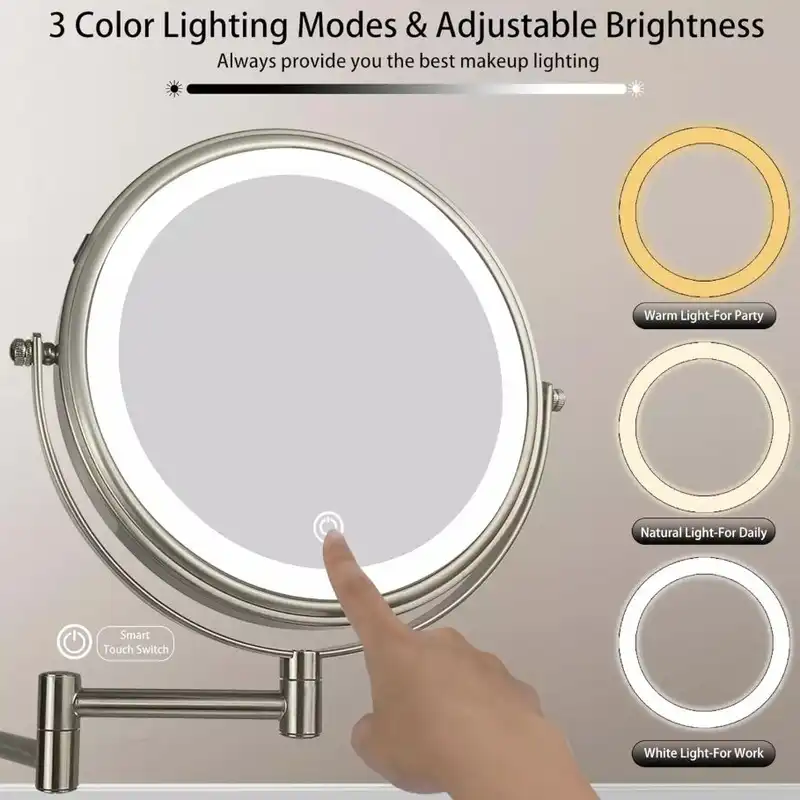 آینه مدل آیینه اصلاح چراغدار ترونی کد 880