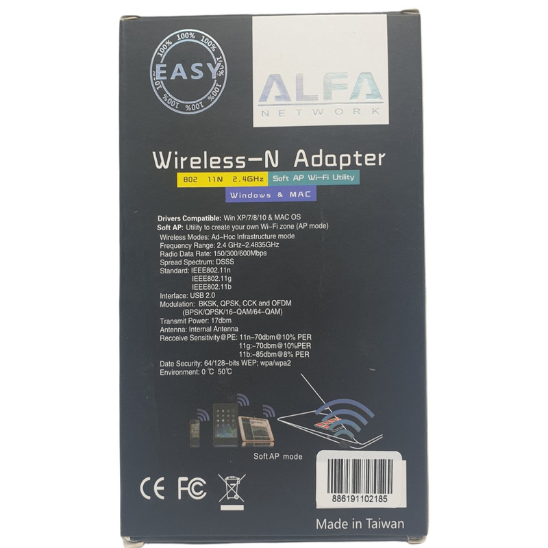 کارت شبکه USB آلفا مدل W 185 2
