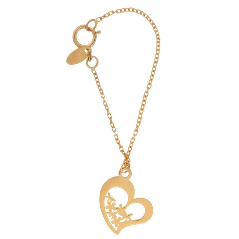 آویز ساعت طلا 18 عیار زنانه الن نار مدل قلب کد 11929116