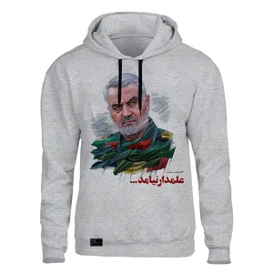 هودی مردانه مدل سردار کد J148 رنگ طوسی