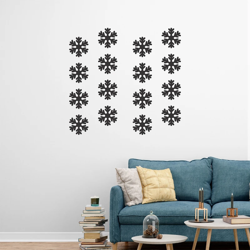 استیکر فدک مدل دونه برف بسته 12 عددی