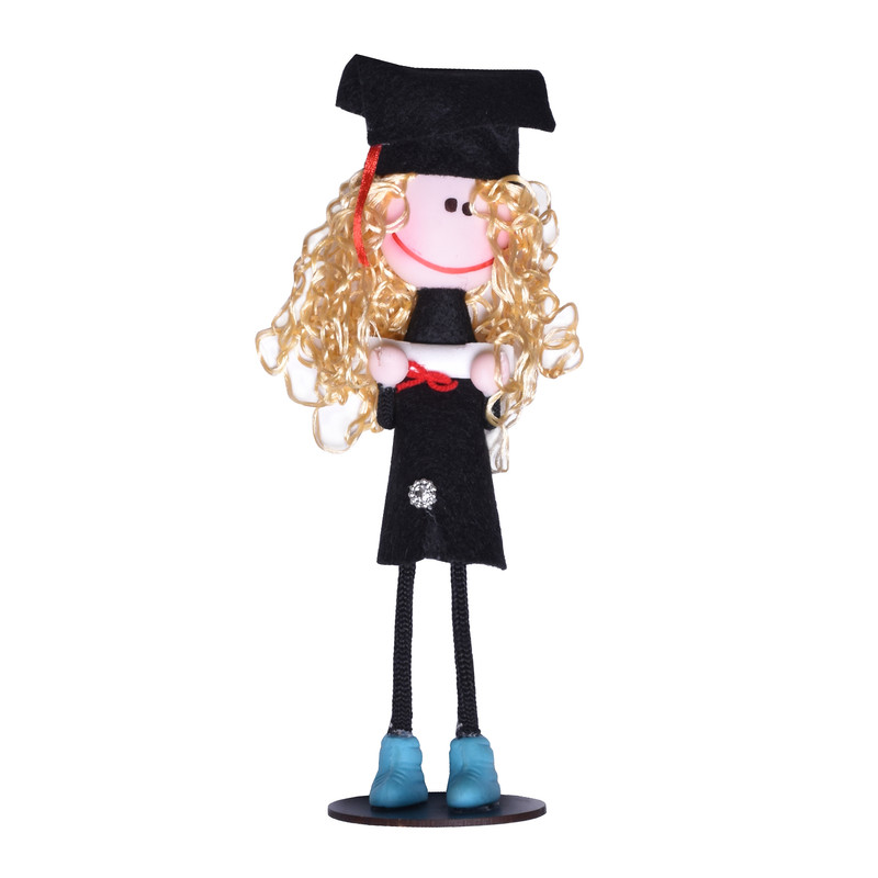 عروسک طرح هلن مدل دانشجو کد 02 ارتفاع 22 سانتی متر