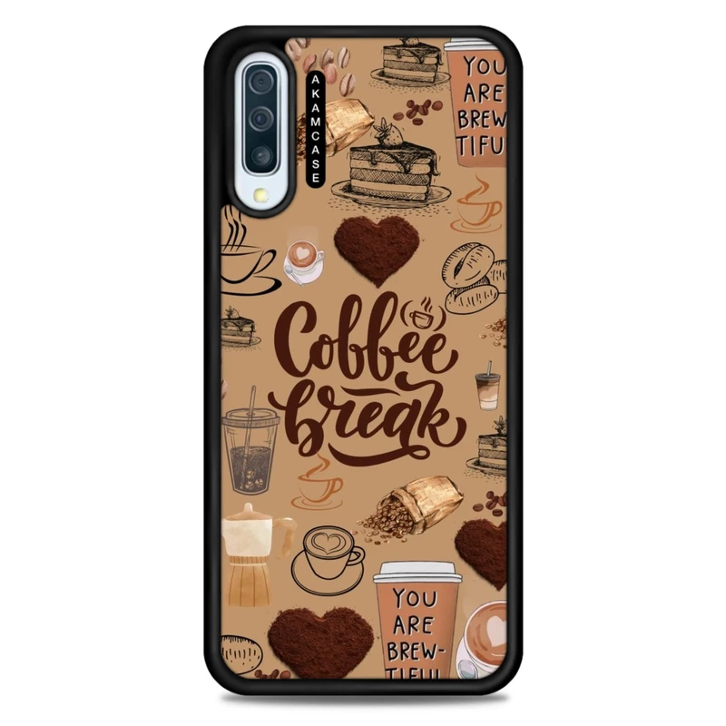 کاور آکام مدل AMC-WSGA50-COFFEE-18 مناسب برای گوشی موبایل سامسونگ Galaxy A50