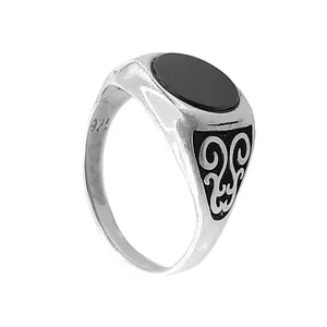 انگشتر نقره مردانه مدل سلطنتی