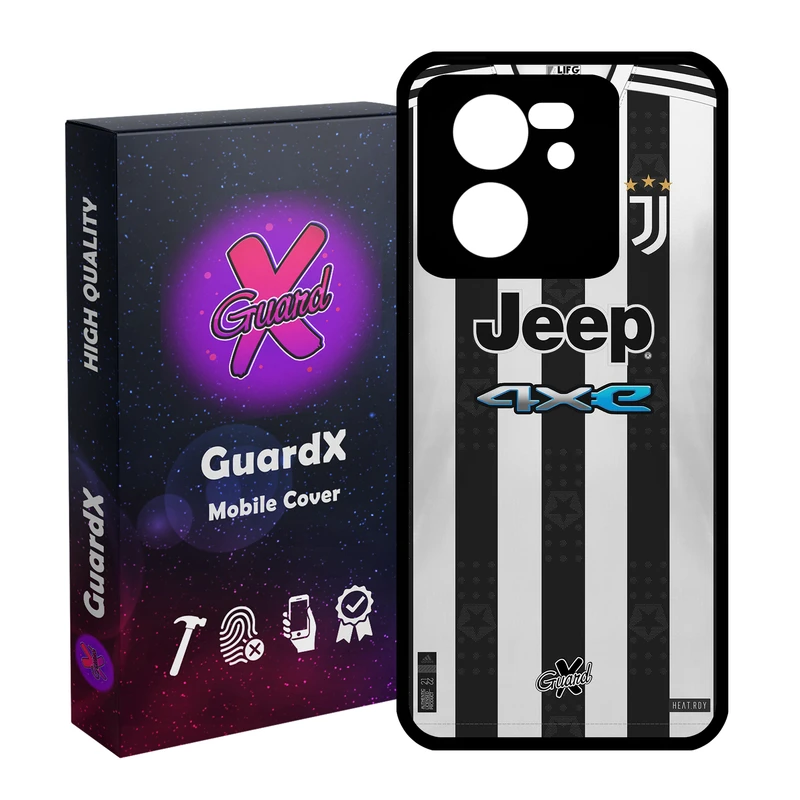 کاور گارد ایکس طرح یوونتوس مدل Glass10357 مناسب برای گوشی موبایل شیائومی 13T/13T Pro/Redmi K60 Ultra
