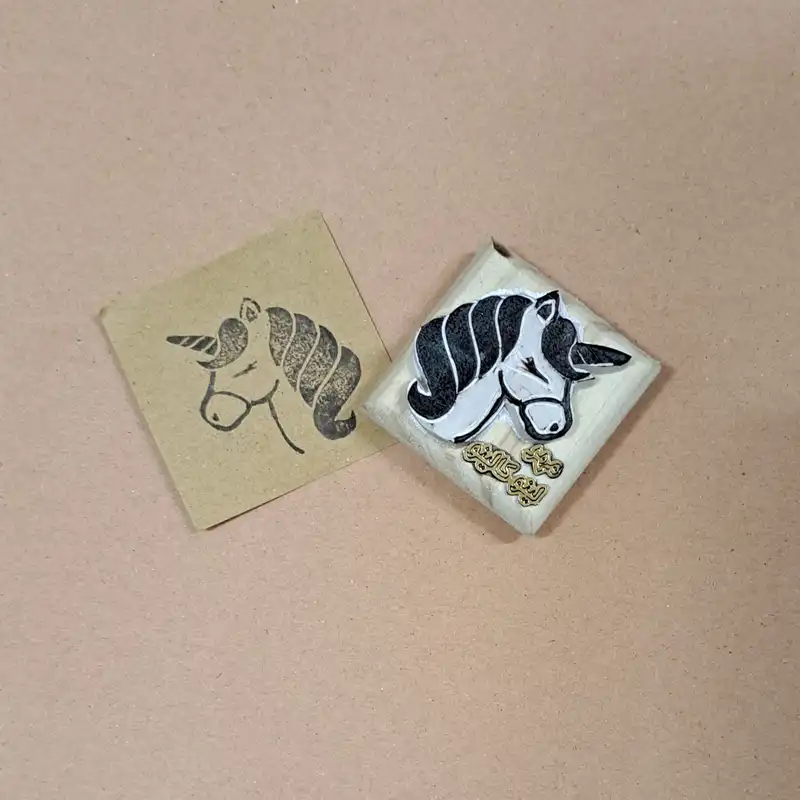 مهر لینو کالینو مدل پونی تک شاخ کد 1044